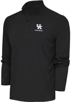 Antigua Kentucky Wildcats Mens Football Tribute Long Sleeve Qtr Zip Pullover