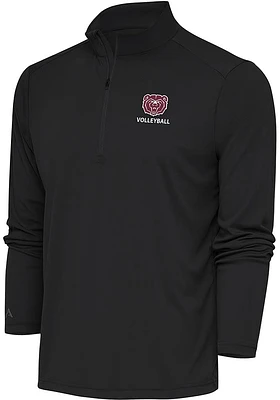 Antigua Missouri State Bears Mens Grey Volleyball Tribute Long Sleeve Qtr Zip Pullover
