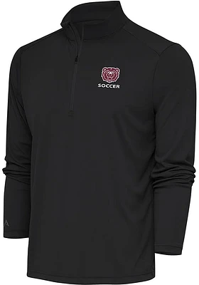 Antigua Missouri State Bears Mens Grey Soccer Tribute Long Sleeve Qtr Zip Pullover