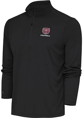 Antigua Missouri State Bears Mens Grey Football Tribute Long Sleeve Qtr Zip Pullover