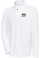 Antigua Missouri Tigers Mens Baseball Tribute Long Sleeve Qtr Zip Pullover