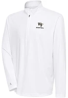 Antigua Wake Forest Demon Deacons Mens Basketball Tribute Long Sleeve Qtr Zip Pullover
