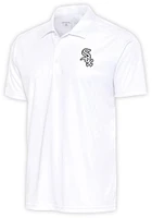 Antigua Chicago White Sox Metallic Logo Tribute Big and Tall Polo