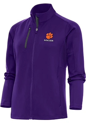 Antigua Clemson Tigers Womens Soccer Generation Light Weight Jacket
