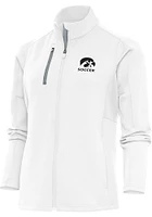 Antigua Iowa Hawkeyes Womens White Soccer Generation Light Weight Jacket