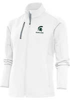 Antigua Michigan State Spartans Womens White Soccer Generation Light Weight Jacket