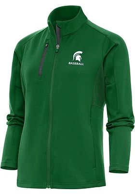 Antigua Michigan State Spartans Womens Baseball Generation Light Weight Jacket