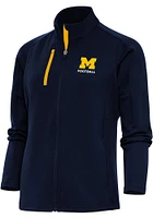 Antigua Michigan Wolverines Womens Blue Football Generation Light Weight Jacket