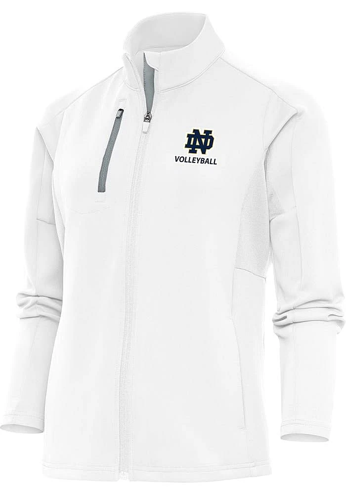 Antigua Notre Dame Fighting Irish Womens White Volleyball Generation Light Weight Jacket