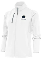 Antigua Notre Dame Fighting Irish Womens White Volleyball Generation Light Weight Jacket