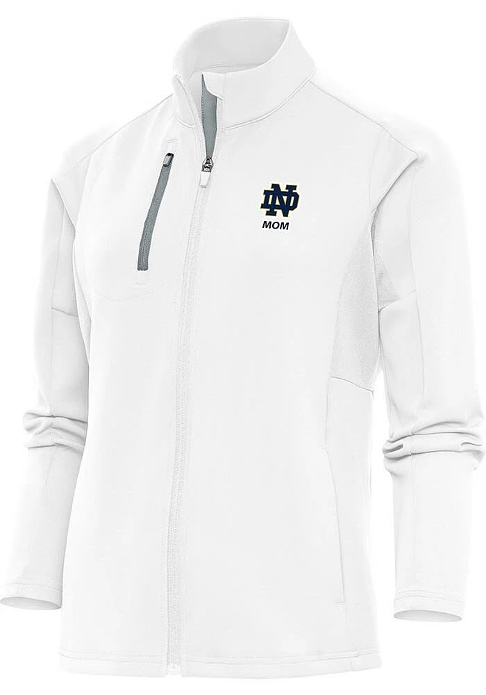 Antigua Notre Dame Fighting Irish Womens White Mom Generation Light Weight Jacket