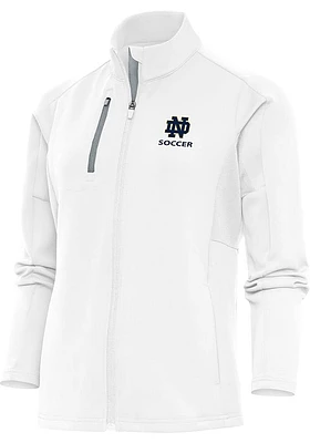Antigua Notre Dame Fighting Irish Womens White Soccer Generation Light Weight Jacket