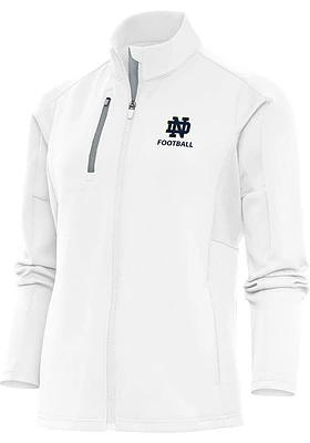 Antigua Notre Dame Fighting Irish Womens White Football Generation Light Weight Jacket