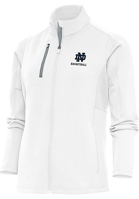 Antigua Notre Dame Fighting Irish Womens White Basketball Generation Light Weight Jacket