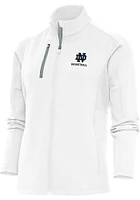 Antigua Notre Dame Fighting Irish Womens White Basketball Generation Light Weight Jacket