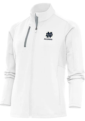 Antigua Notre Dame Fighting Irish Womens White Alumni Generation Light Weight Jacket