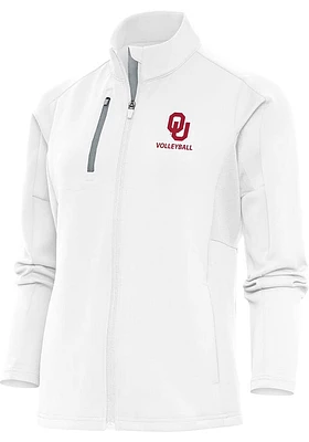 Antigua Oklahoma Sooners Womens Volleyball Generation Light Weight Jacket