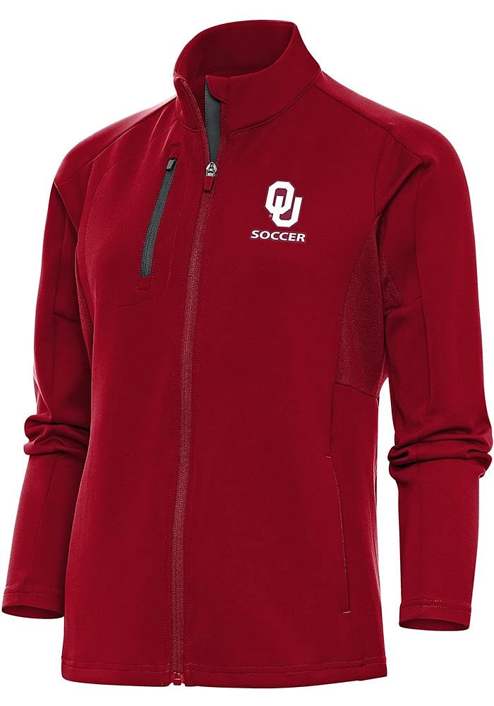 Antigua Oklahoma Sooners Womens Soccer Generation Light Weight Jacket