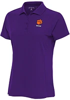 Antigua Clemson Tigers Womens Mom Legacy Pique Short Sleeve Polo Shirt