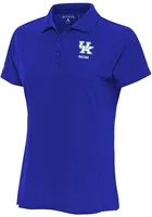 Antigua Kentucky Wildcats Womens Mom Legacy Pique Short Sleeve Polo Shirt