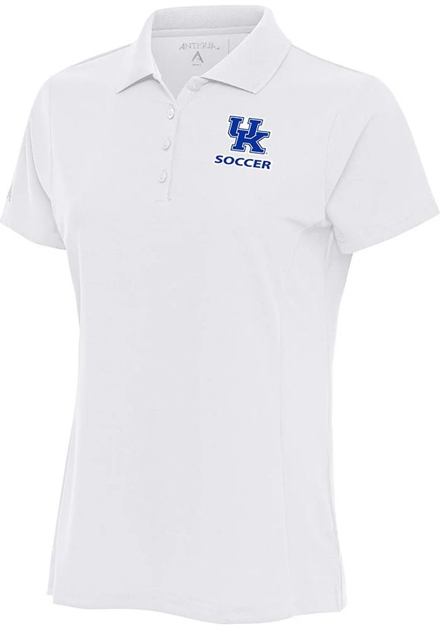 Antigua Kentucky Wildcats Womens Soccer Legacy Pique Short Sleeve Polo Shirt