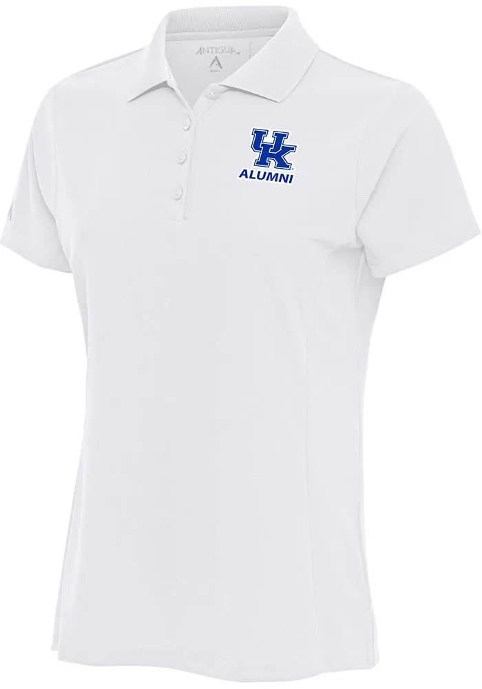 Antigua Kentucky Wildcats Womens Alumni Legacy Pique Short Sleeve Polo Shirt