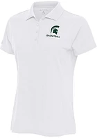 Antigua Michigan State Spartans Womens Basketball Legacy Pique Short Sleeve Polo Shirt