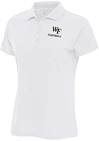 Antigua Wake Forest Demon Deacons Womens Football Legacy Pique Short Sleeve Polo Shirt