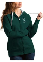 Antigua Seattle Mariners Womens Victory Full Long Sleeve Zip Jacket