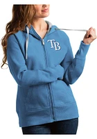 Antigua Tampa Bay Rays Womens Victory Full Long Sleeve Zip Jacket