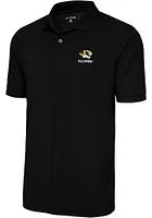 Antigua Missouri Tigers Mens Black Alumni Legacy Pique Short Sleeve Polo