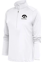 Antigua Iowa Hawkeyes Womens Volleyball Tribute Qtr Zip Pullover