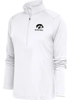 Antigua Iowa Hawkeyes Womens Basketball Tribute Qtr Zip Pullover