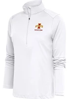 Antigua Iowa State Cyclones Womens White Soccer Tribute Qtr Zip Pullover