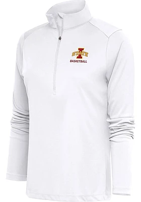 Antigua Iowa State Cyclones Womens Basketball Tribute Qtr Zip Pullover