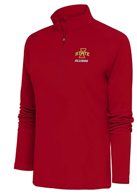 Antigua Iowa State Cyclones Womens Alumni Tribute Qtr Zip Pullover