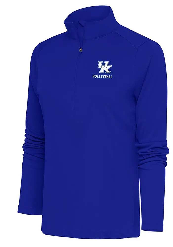 Antigua Kentucky Wildcats Womens Volleyball Tribute Qtr Zip Pullover