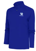 Antigua Kentucky Wildcats Womens Football Tribute Qtr Zip Pullover