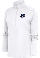 Antigua Michigan Wolverines Womens Mom Tribute Qtr Zip Pullover
