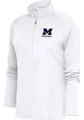 Antigua Michigan Wolverines Womens Basketball Tribute Qtr Zip Pullover