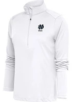 Antigua Notre Dame Fighting Irish Womens White Mom Tribute Qtr Zip Pullover