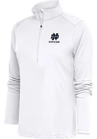 Antigua Notre Dame Fighting Irish Womens White Soccer Tribute Qtr Zip Pullover
