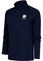 Antigua Notre Dame Fighting Irish Womens Navy Blue Alumni Tribute Qtr Zip Pullover