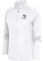 Antigua Wake Forest Demon Deacons Womens Football Tribute Qtr Zip Pullover
