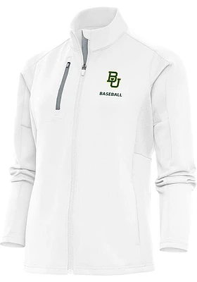Antigua Baylor Bears Womens White Baseball Generation Light Weight Jacket