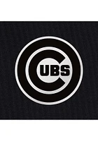 Antigua Chicago Cubs Mens Charcoal Metallic Logo Victory Long Sleeve Hoodie