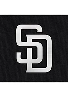 Antigua San Diego Padres Womens Grey Metallic Logo Fortune Qtr Zip
