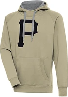 Antigua Pittsburgh Pirates Mens Khaki Full Front Victory Long Sleeve Hoodie