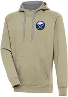 Antigua Buffalo Sabres Mens Tan Victory Design Long Sleeve Hoodie