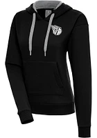 Antigua Cleveland Guardians Womens Metallic Logo Victory Hooded Sweatshirt